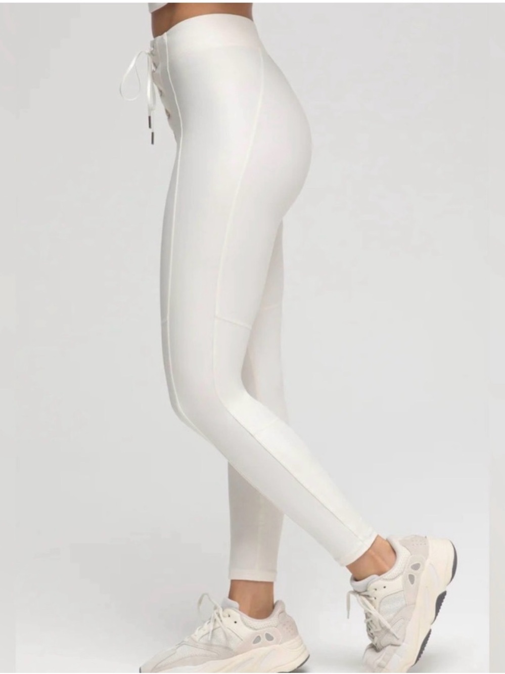Good American Bombshell Ivory Lace Up Leggings (2XL) - Picture 4 of 13